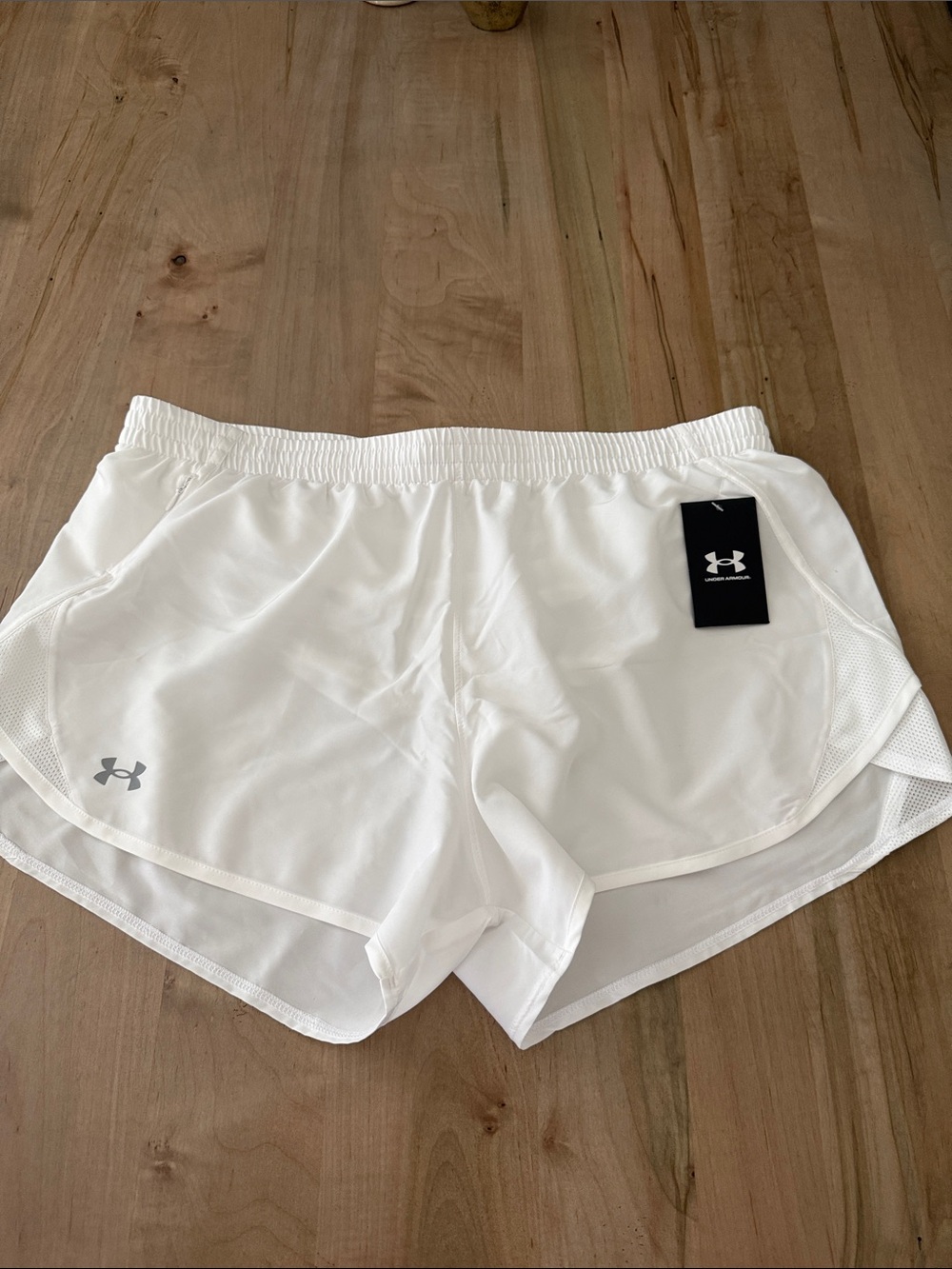Under Armour Women’s White Athletic Running Shorts